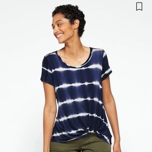 Nine Britton front tie tie dyed tee‎
